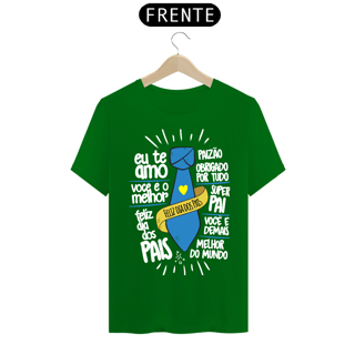 Nome do produto Camiseta masculina básica - dia dos pais - feliz dia dos pais - arte letras brancas