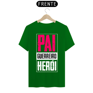 Nome do produto Camiseta masculina básica - dia dos pais - Pai-guerreiro-herói