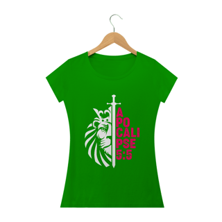 Nome do produto Camiseta feminina básica - Apocalipse 5:5