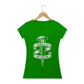 Nome do produto Camiseta feminina básica - João 3:16