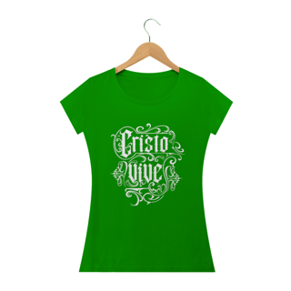 Nome do produto Camisa básica feminina - Cristo vive 