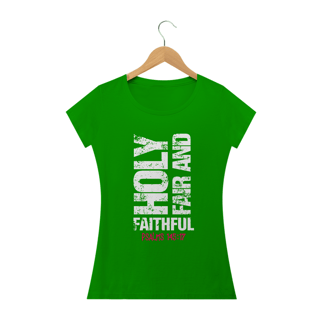 Nome do produto Camiseta feminina básica - Holy fair and faithful
