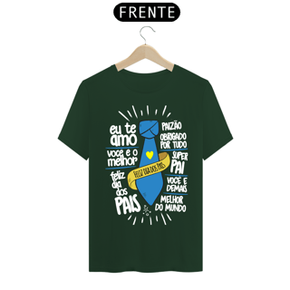 Nome do produto Camiseta masculina básica - dia dos pais - feliz dia dos pais - arte letras brancas