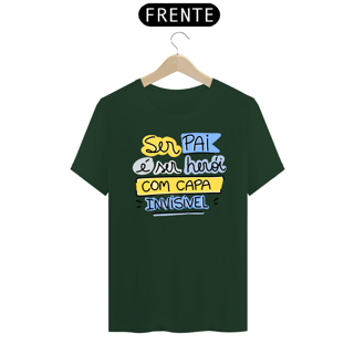 Nome do produto Camiseta masculina básica - dia dos pais - ser pai é ser herói