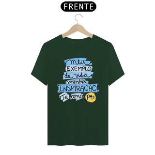 Nome do produto Camiseta masculina básica - dia dos pais - meu exemplo - arte azul