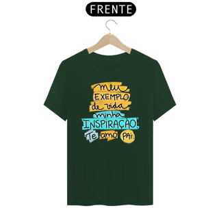 Nome do produto Camiseta masculina básica - dia dos pais - meu exemplo - arte amarela e azul