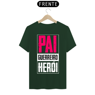 Nome do produto Camiseta masculina básica - dia dos pais - Pai-guerreiro-herói