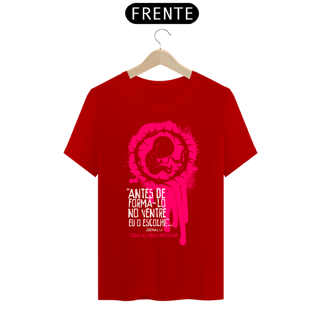 Nome do produto Camiseta masculina básica - Antes de formá-lo - arte vermelha e branca