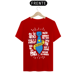 Nome do produto Camiseta masculina básica - dia dos pais - feliz dia dos pais - arte letras brancas