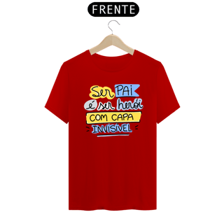 Nome do produto Camiseta masculina básica - dia dos pais - ser pai é ser herói