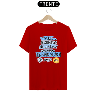 Nome do produto Camiseta masculina básica - dia dos pais - meu exemplo - arte azul