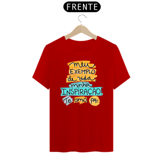 Nome do produto Camiseta masculina básica - dia dos pais - meu exemplo - arte amarela e azul