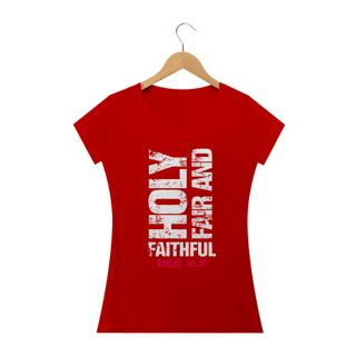 Nome do produto Camiseta feminina básica - Holy fair and faithful