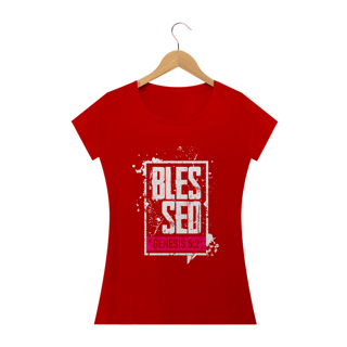 Nome do produto Camiseta feminina básica - Blessed