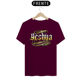 Nome do produto Camiseta masculina básica - Yeshua 3 - arte dourada