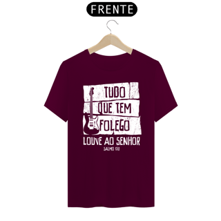 Nome do produto Camiseta masculina básica - Tudo que tem folego