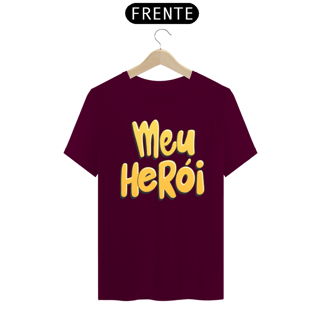 Nome do produto Camiseta masculina básica - dia dos pais - meu herói