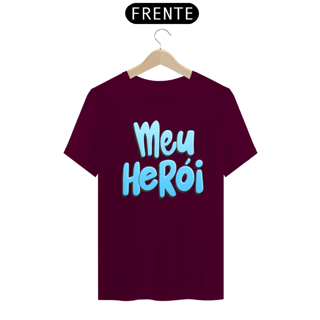 Nome do produto Camiseta masculina básica - dia dos pais - meu herói - arte azul