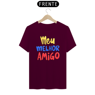 Nome do produto Camiseta masculina básica - dia dos pais - meu melhor amigo - arte colorida