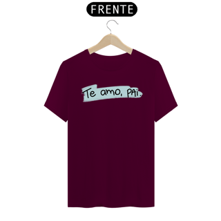Nome do produto Camiseta masculina básica - dia dos pais - te amo pai - arte azul