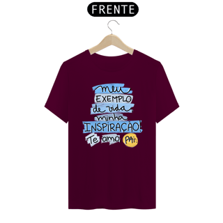 Nome do produto Camiseta masculina básica - dia dos pais - meu exemplo - arte azul