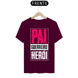 Nome do produto Camiseta masculina básica - dia dos pais - Pai-guerreiro-herói