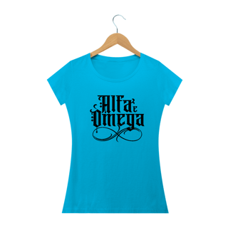 Nome do produto Camiseta feminina básica - Alfa e omega