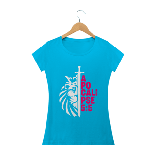 Nome do produto Camiseta feminina básica - Apocalipse 5:5