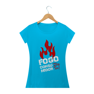 Nome do produto Camiseta feminina básica - Fogo consumidor 