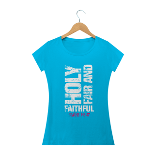 Nome do produto Camiseta feminina básica - Holy fair and faithful