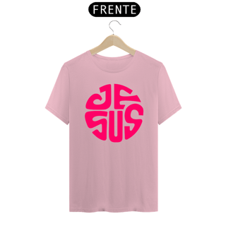 Nome do produto Camiseta masculina básica - Jesus - arte vemelha