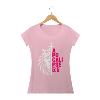 Nome do produto Camiseta feminina básica - Apocalipse 5:5