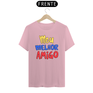 Nome do produto Camiseta masculina básica - dia dos pais - meu melhor amigo - arte colorida