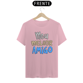 Nome do produto Camiseta masculina básica - dia dos pais - meu melhor amigo - arte colorida
