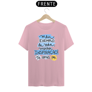 Nome do produto Camiseta masculina básica - dia dos pais - meu exemplo - arte azul