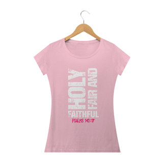 Nome do produto Camiseta feminina básica - Holy fair and faithful