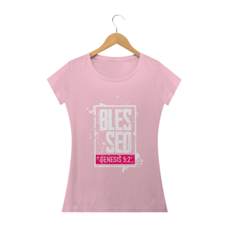 Nome do produto Camiseta feminina básica - Blessed