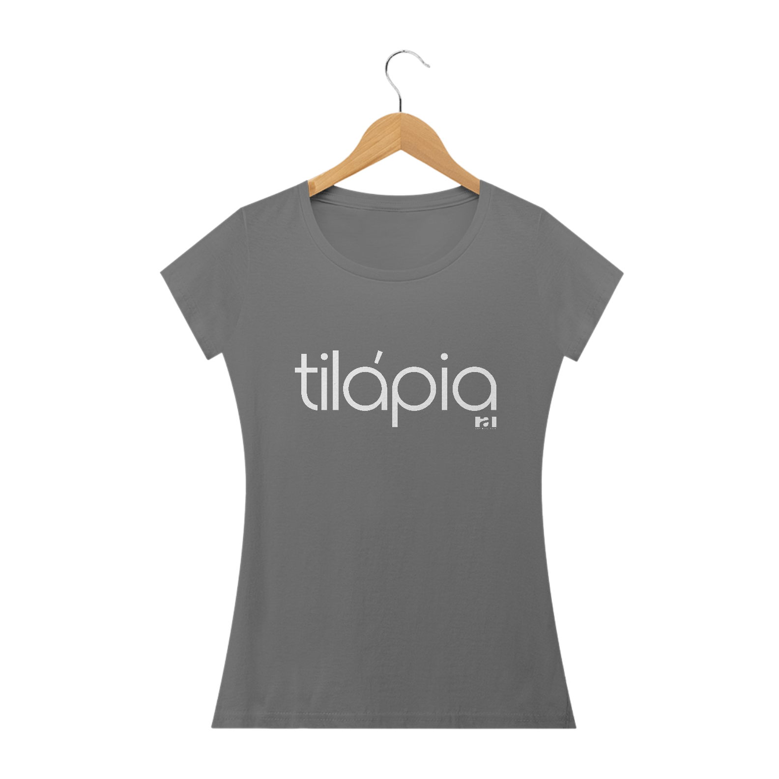 Tilápia - Logo Branco Feminino