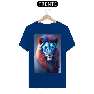 Nome do produto Leão azul com cabelo ruivo , estilo realista