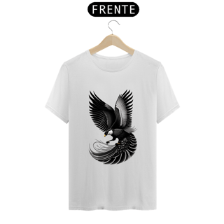 Nome do produto Desenho em estilo preto e branco de uma águia de cauda em cunha , detalhes intrincados , estilo temperamental e realista