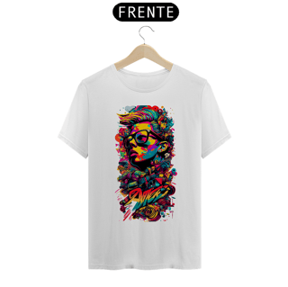 Nome do produto Camiseta Grafite - branca e colorida