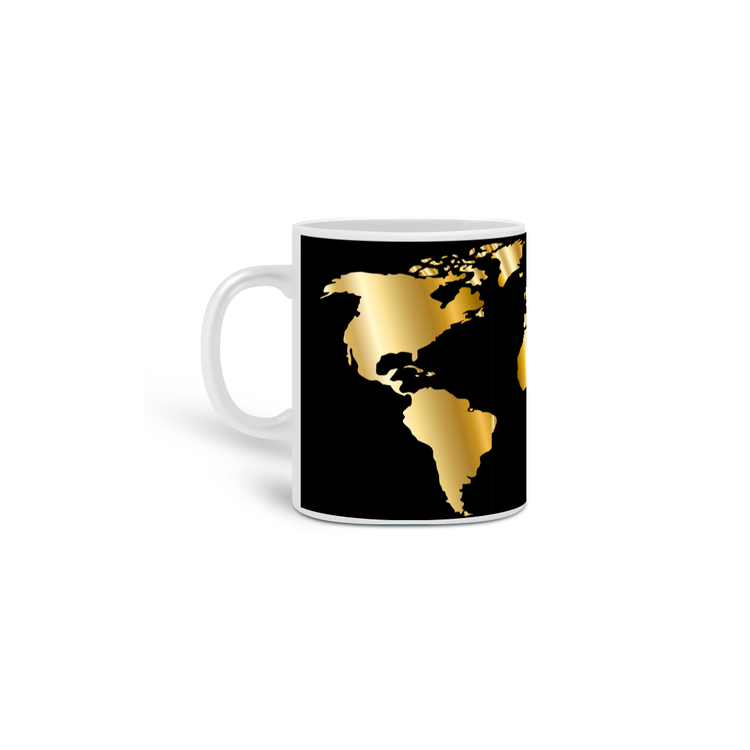 Caneca Mapa Mundi