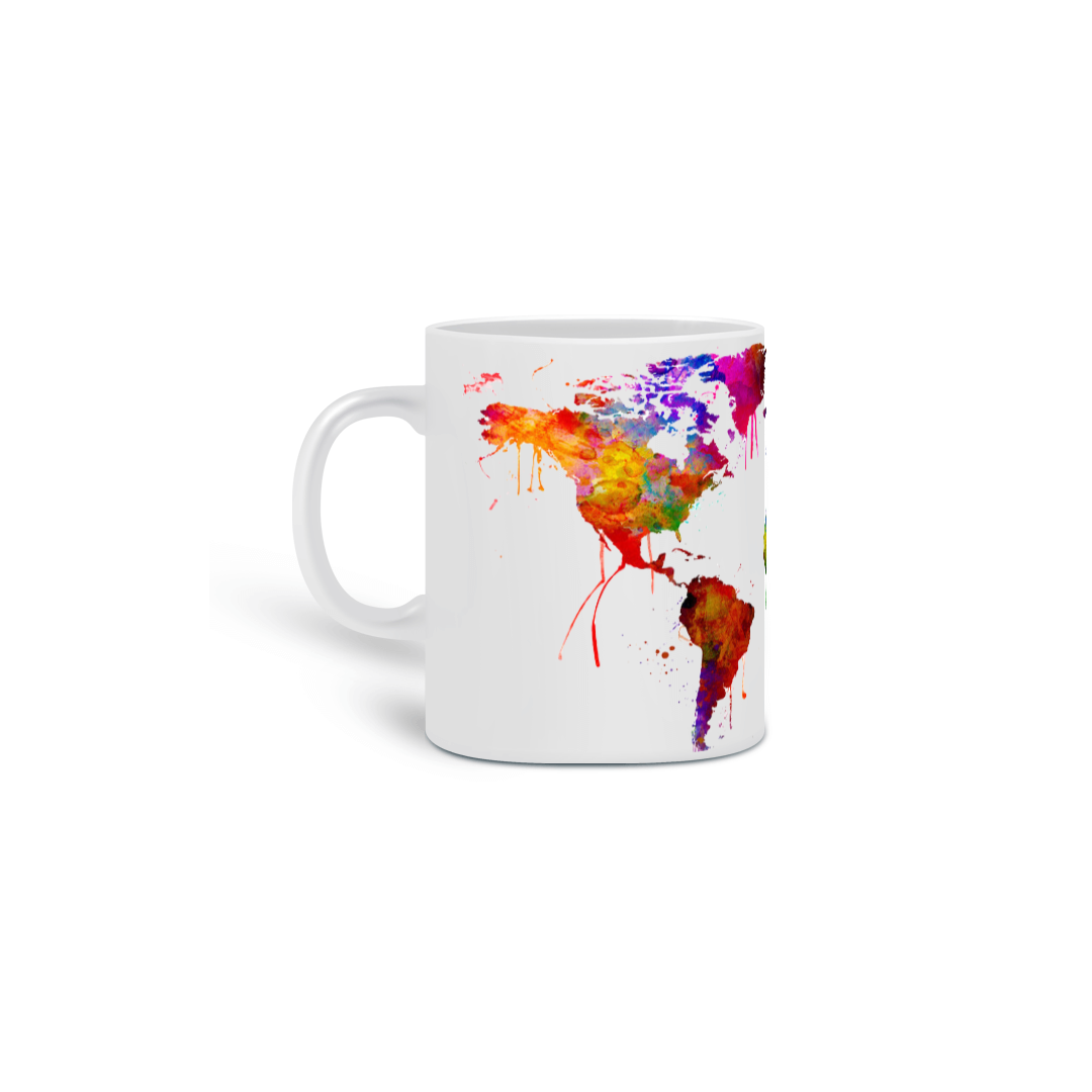 Caneca Mapa Mundi