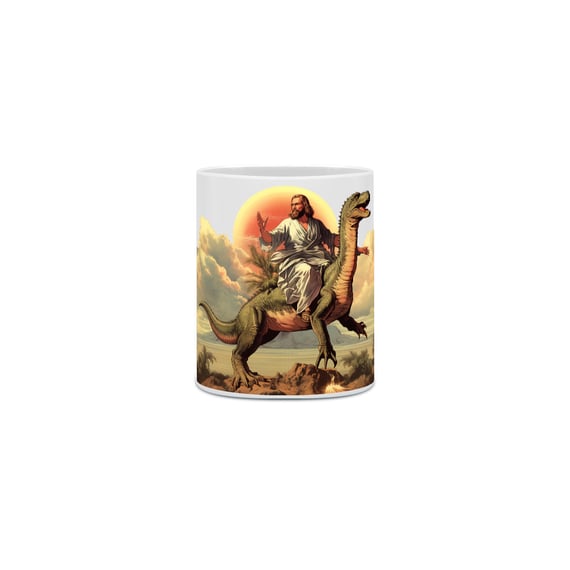 Caneca T-Rex Jesus