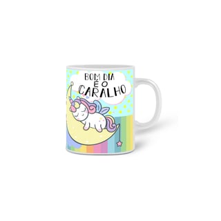 Nome do produto Caneca Unicórnio - Bom Dia