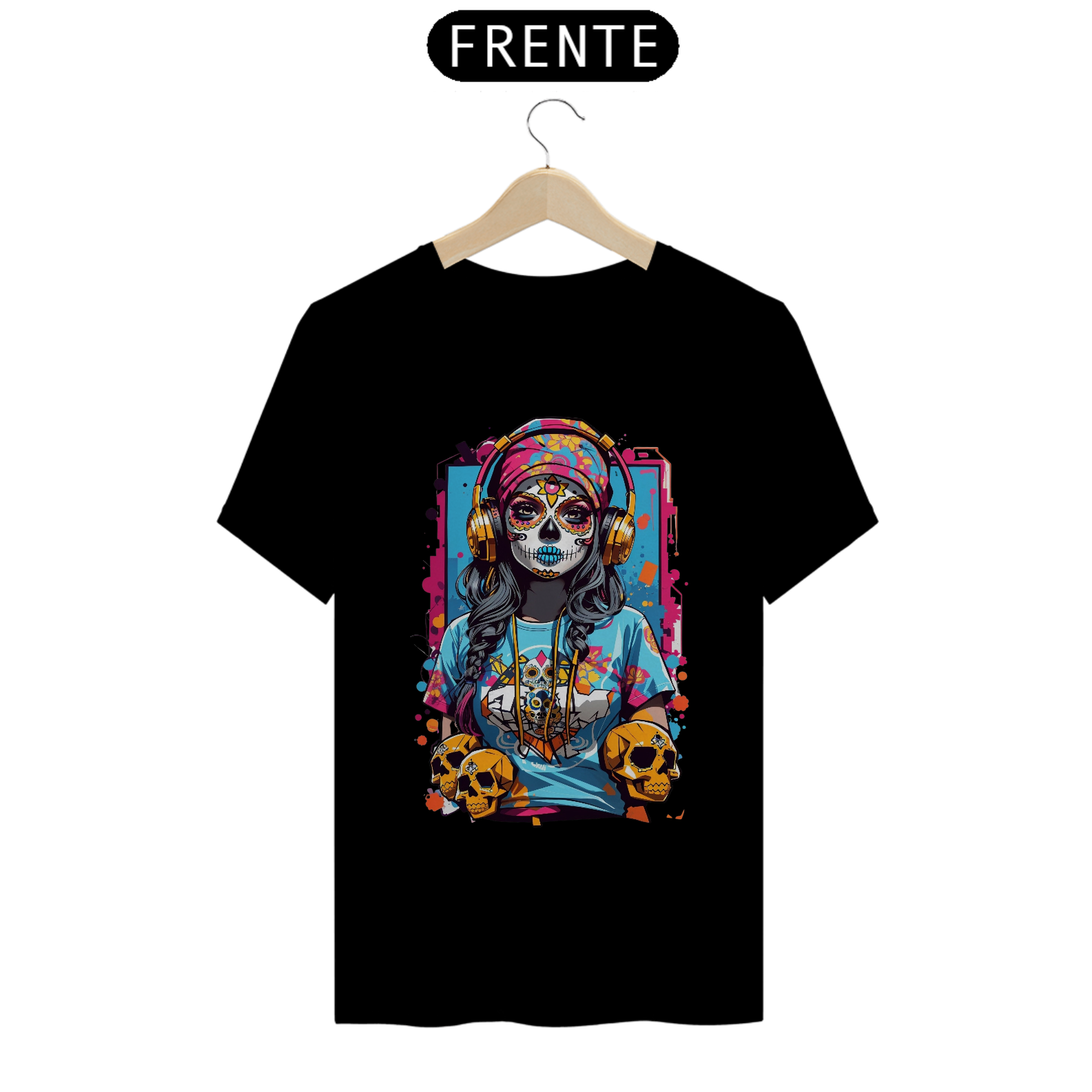 Camiseta Caveira Mexicana