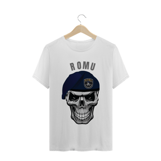 Nome do produto Camiseta Caveira ROMU Escrita