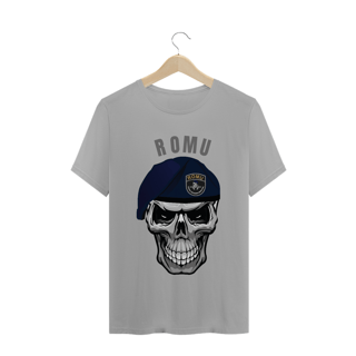 Nome do produto Camiseta Caveira ROMU Escrita