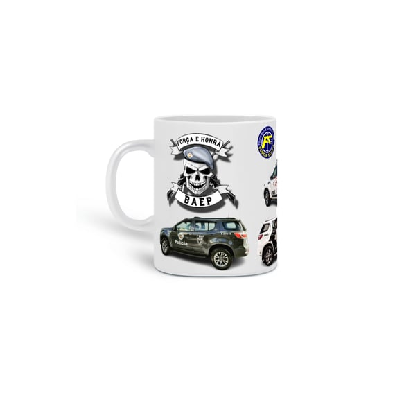 Caneca 3 Estampas BAEP / Força Tática / ROTA