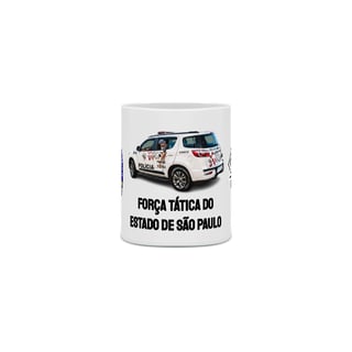 Nome do produto Caneca 3 Estampas Força Tática SP - Brasão/Logo
